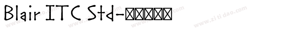 Blair ITC Std字体转换